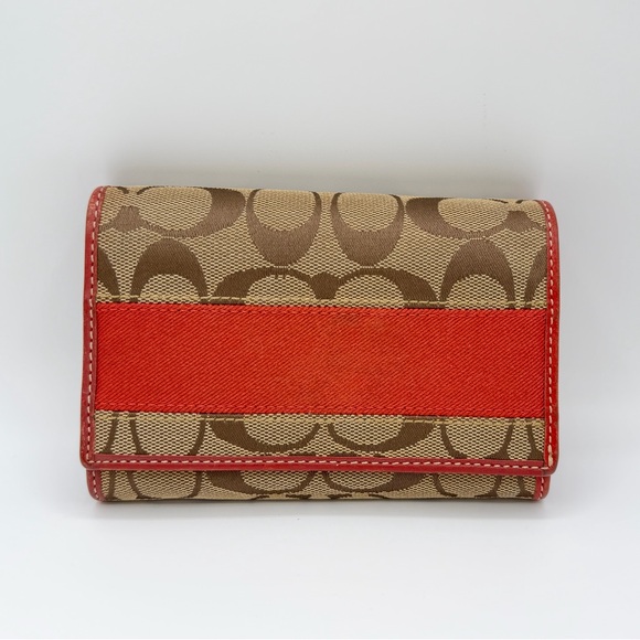 Coach Accessories - Coach Legacy 65 Anniversary Red Zip Wallet